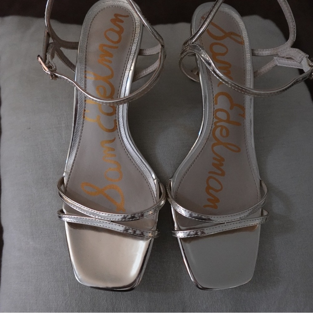 Sam Edelman Metallic Strappy Heels